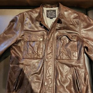Brown Leather Lucky Brand Jacket